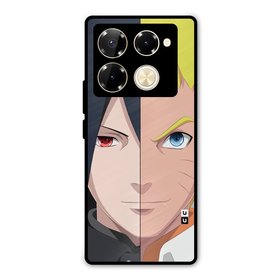 Naruto and Sasuke Metal Back Case for Infinix Note 40 Pro Plus