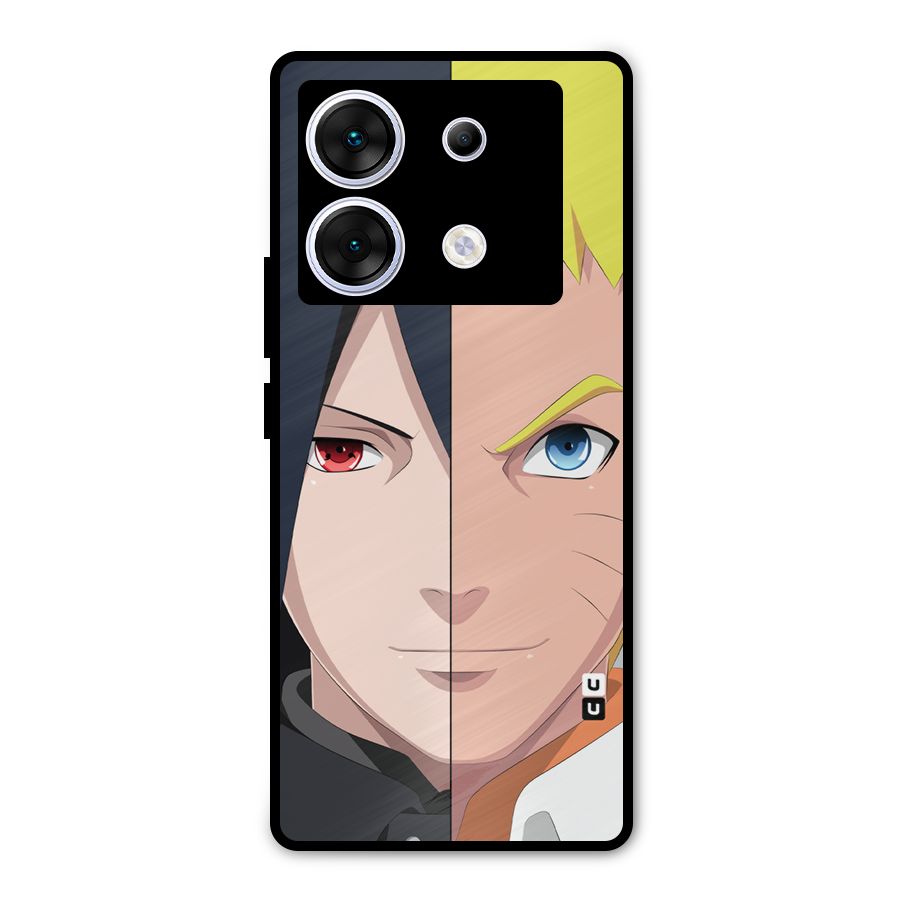 Naruto and Sasuke Metal Back Case for Infinix Zero 30 5G