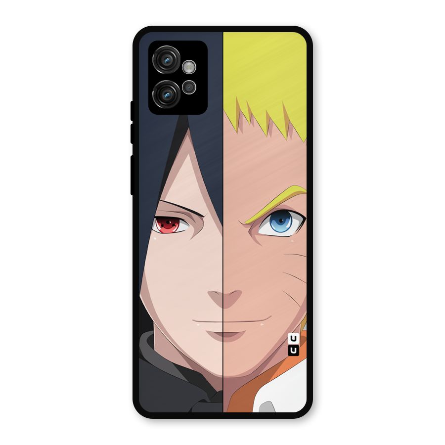Naruto and Sasuke Metal Back Case for Moto G32