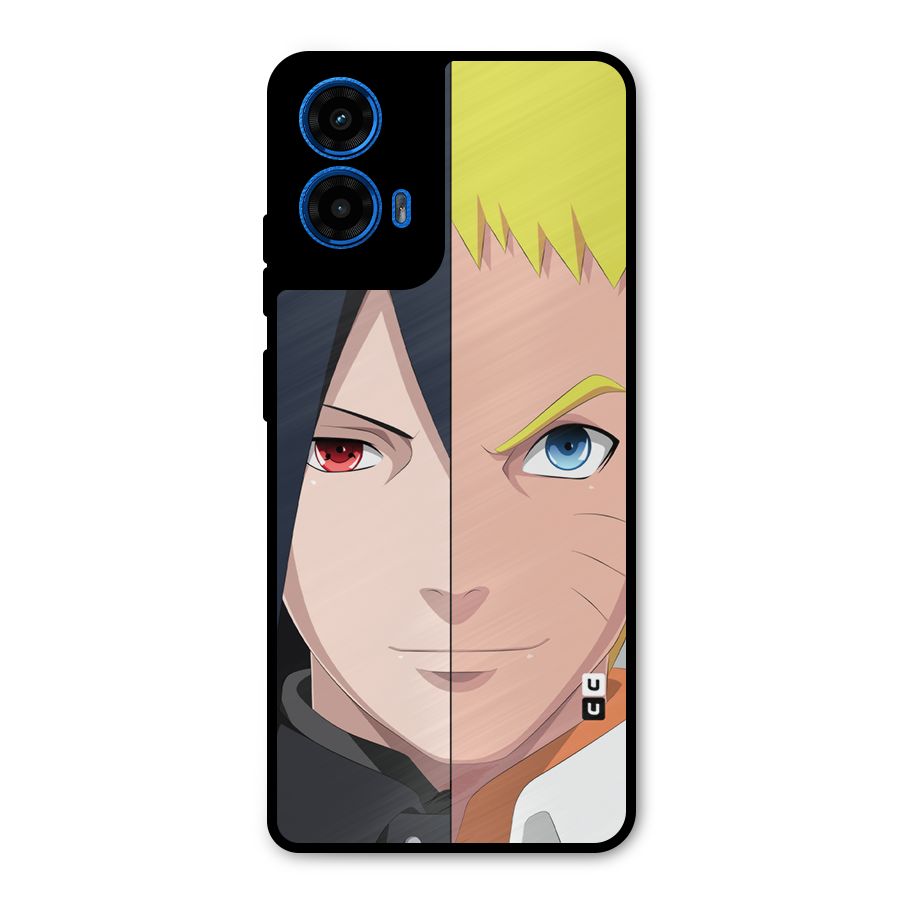 Naruto and Sasuke Metal Back Case for Moto G45