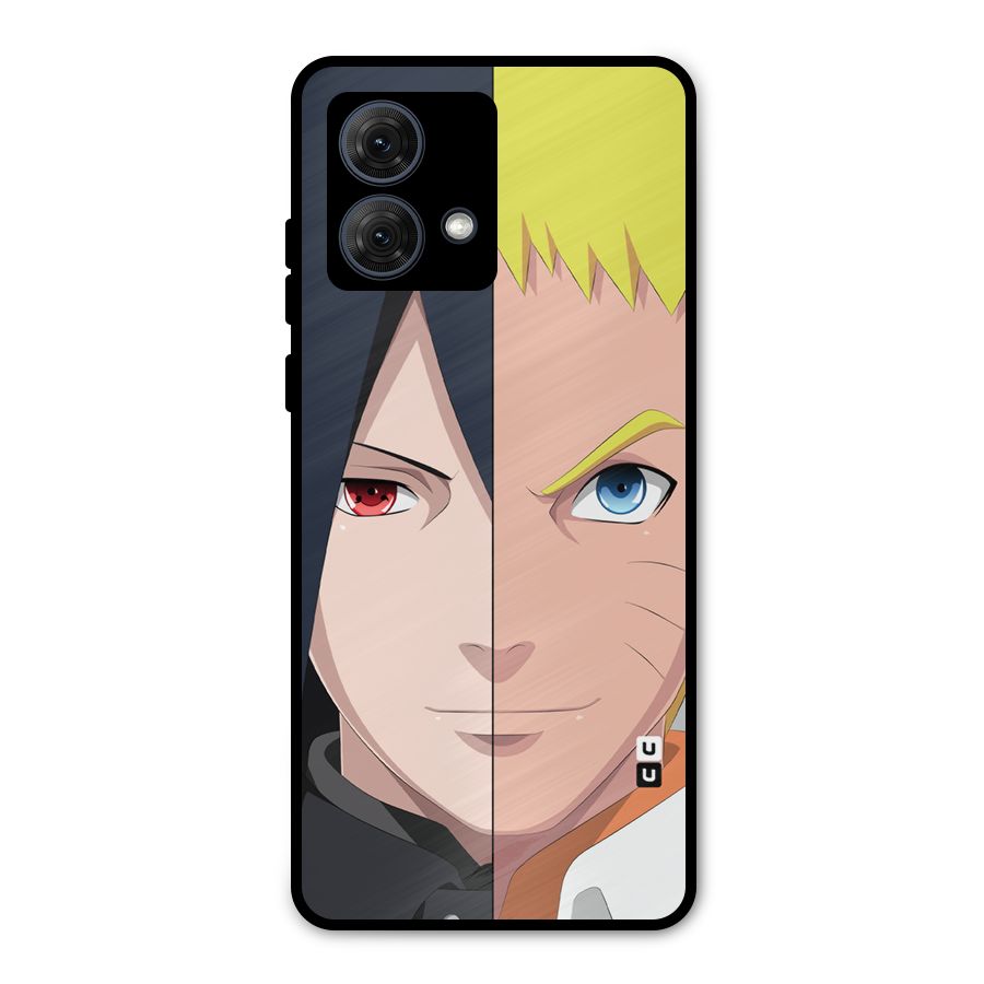 Naruto and Sasuke Metal Back Case for Moto G84