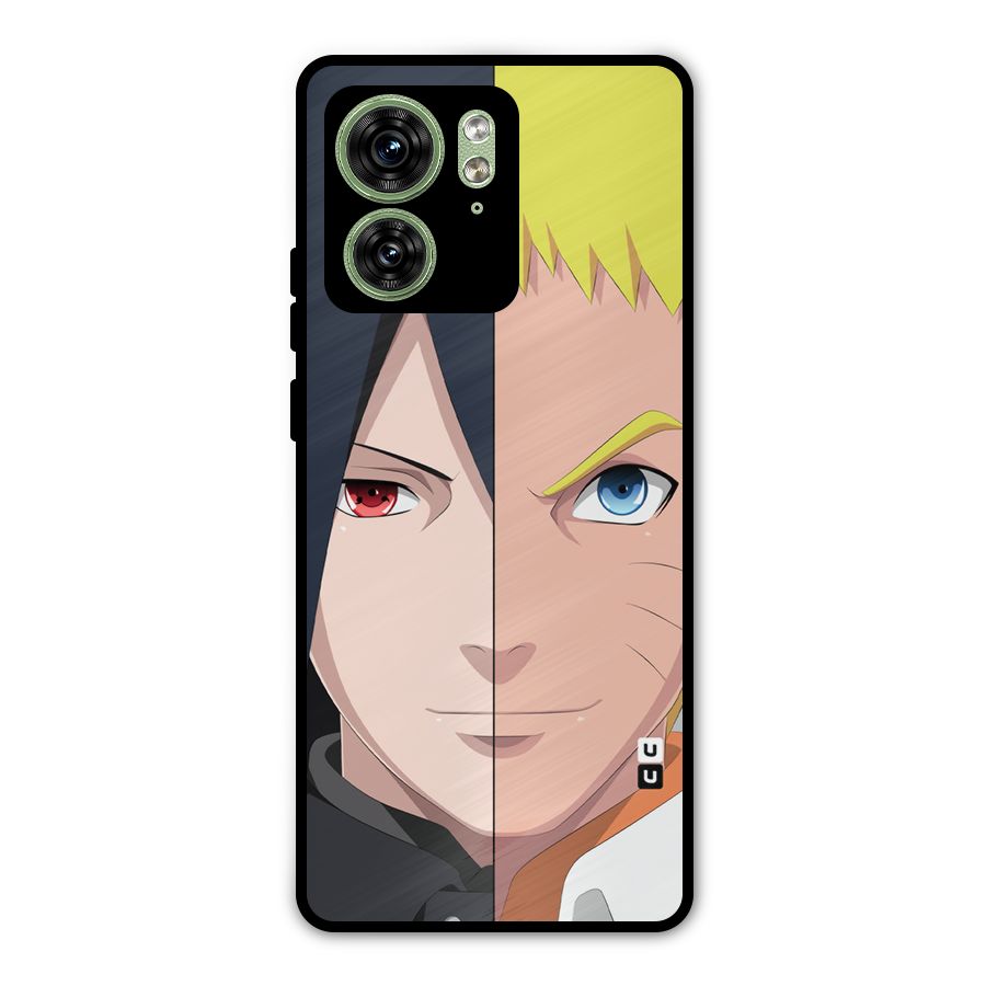 Naruto and Sasuke Metal Back Case for Motorola Edge 40 5G