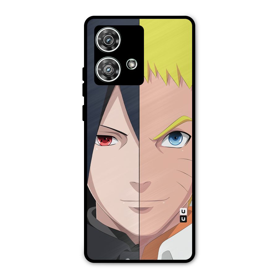 Naruto and Sasuke Metal Back Case for Motorola Edge 40 Neo
