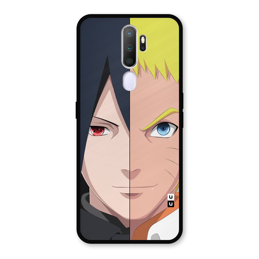 Naruto and Sasuke Metal Back Case for Oppo A9 (2020)