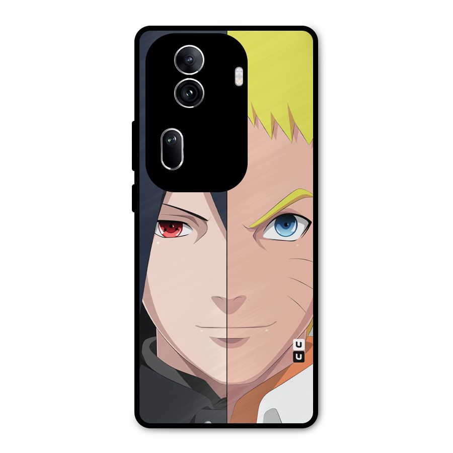 Naruto and Sasuke Metal Back Case for Oppo Reno11 Pro 5G