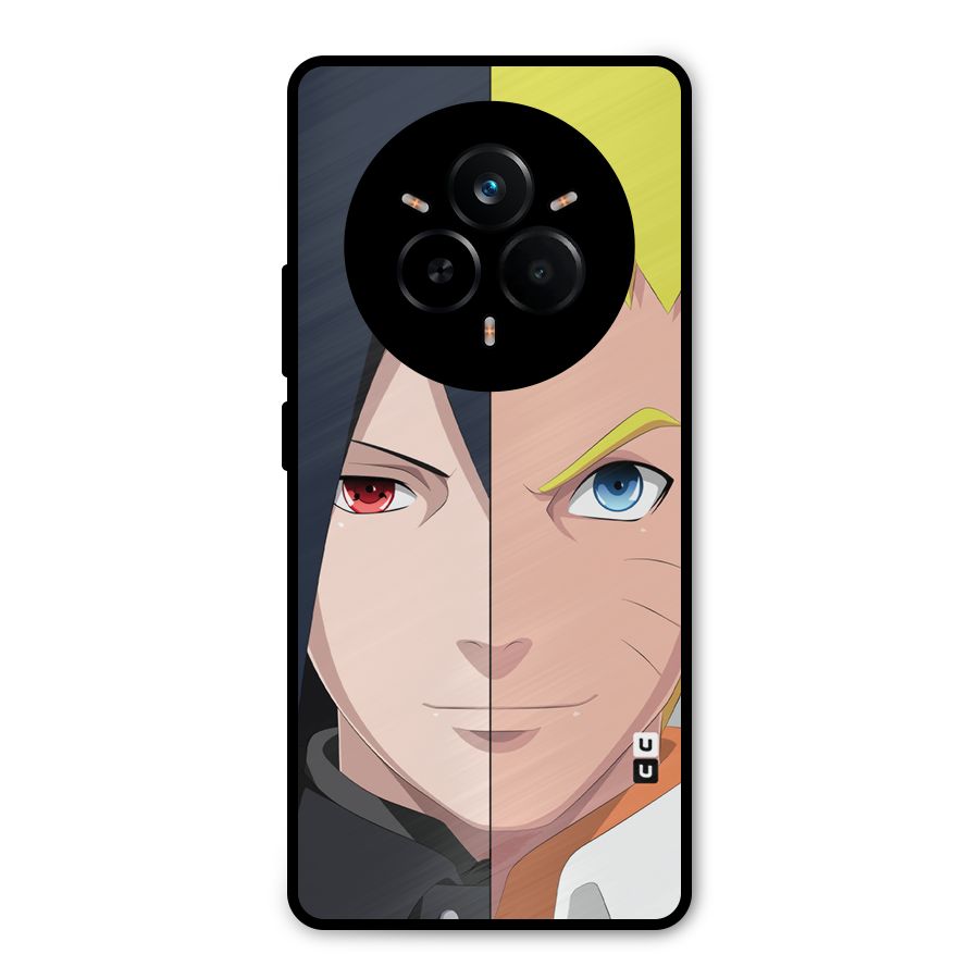 Naruto and Sasuke Metal Back Case for Realme 14 Pro