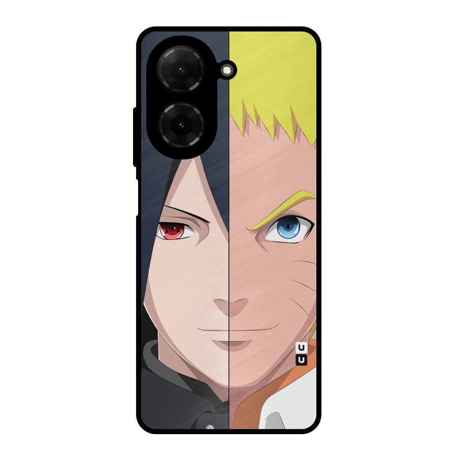 Naruto and Sasuke Metal Back Case for Redmi A5 4G