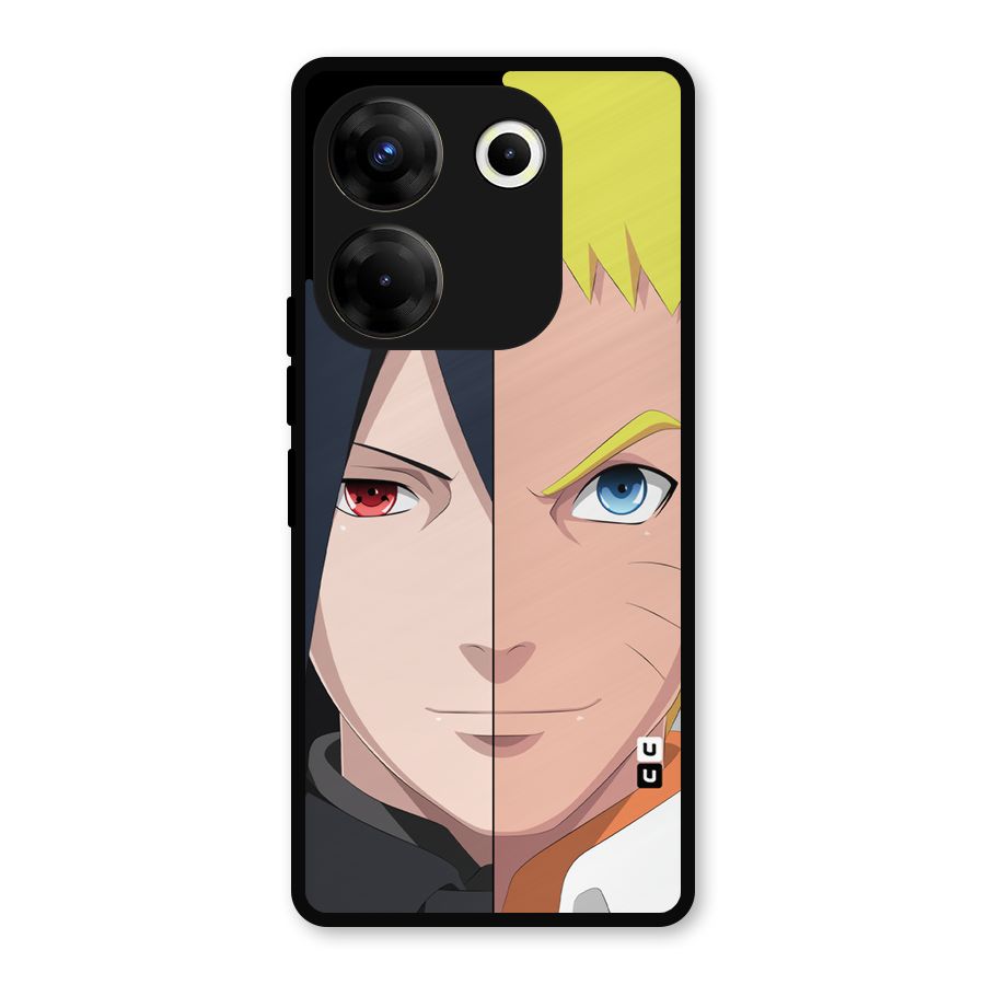 Naruto and Sasuke Metal Back Case for Tecno Camon 20