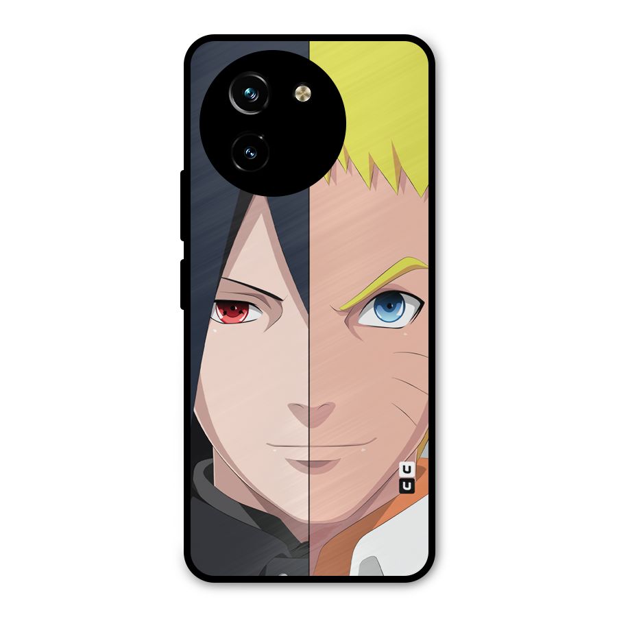 Naruto and Sasuke Metal Back Case for Vivo T3x