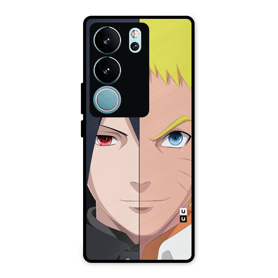 Naruto and Sasuke Metal Back Case for Vivo V29 Pro