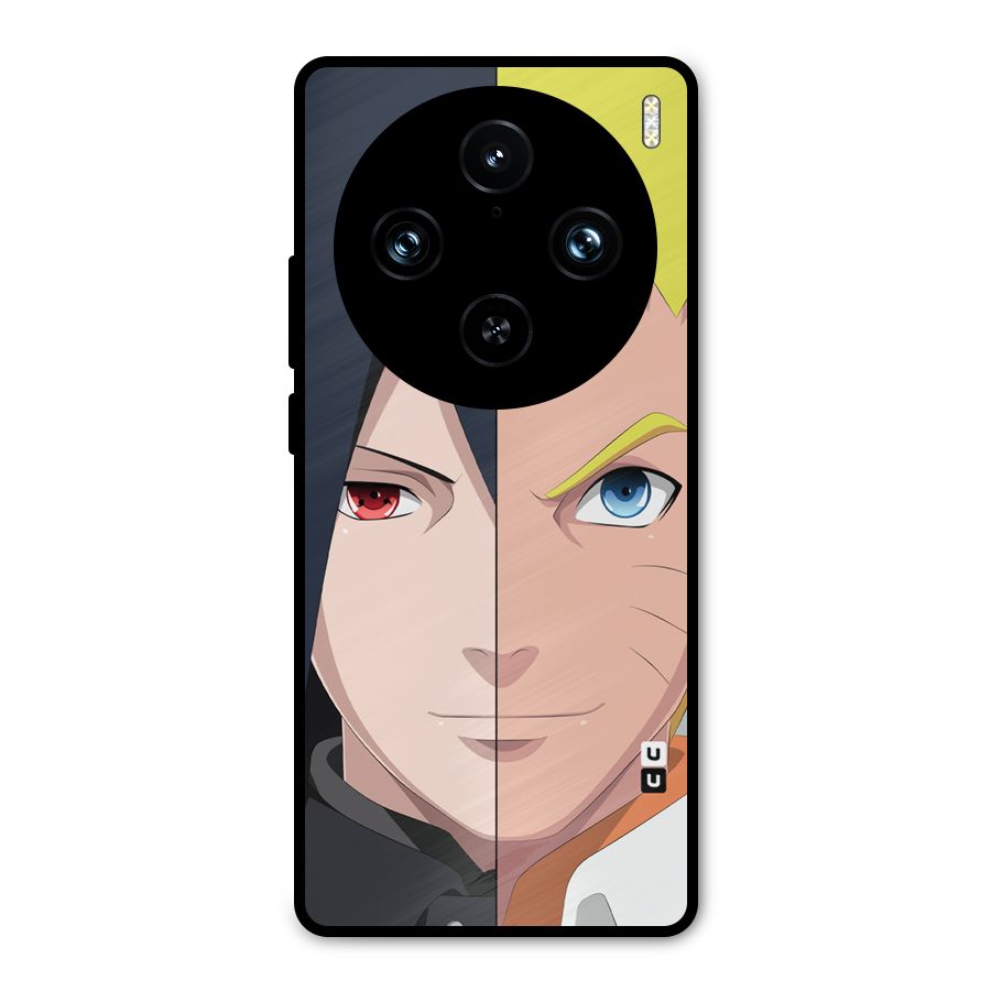 Naruto and Sasuke Metal Back Case for Vivo X100 Pro
