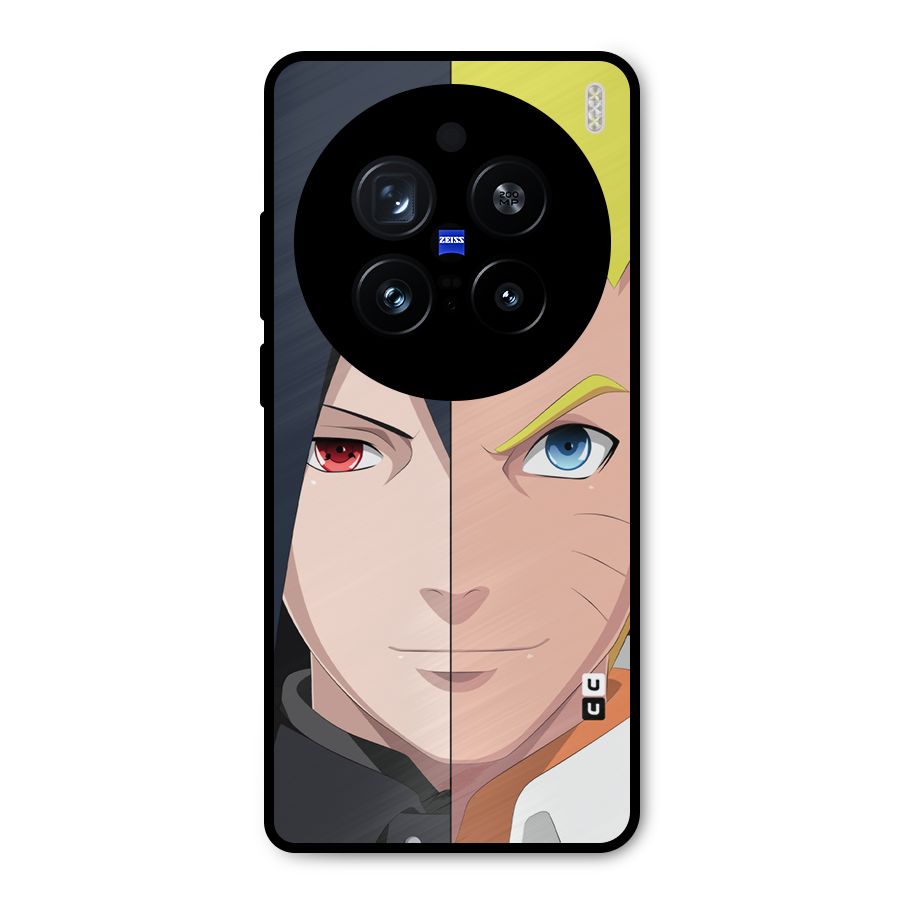 Naruto and Sasuke Metal Back Case for Vivo X200 Pro
