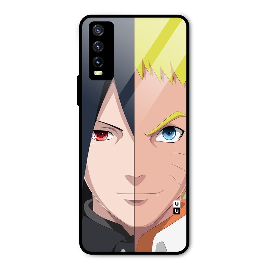 Naruto and Sasuke Metal Back Case for Vivo Y20