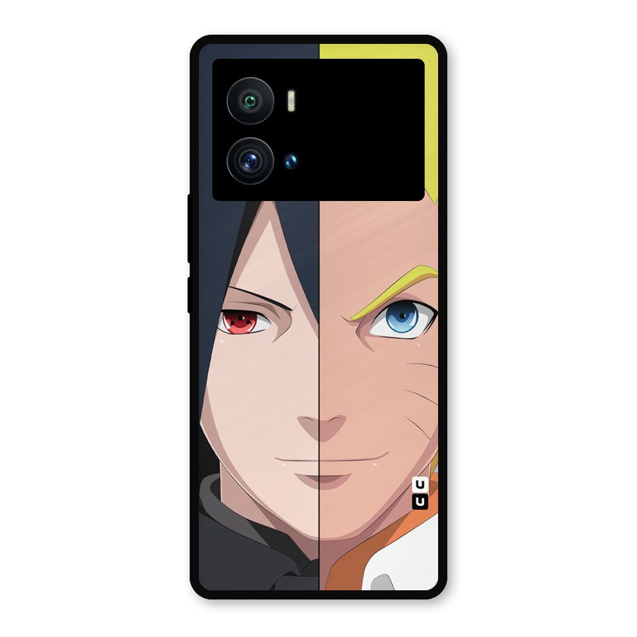 Naruto and Sasuke Metal Back Case for iQOO 9 Pro