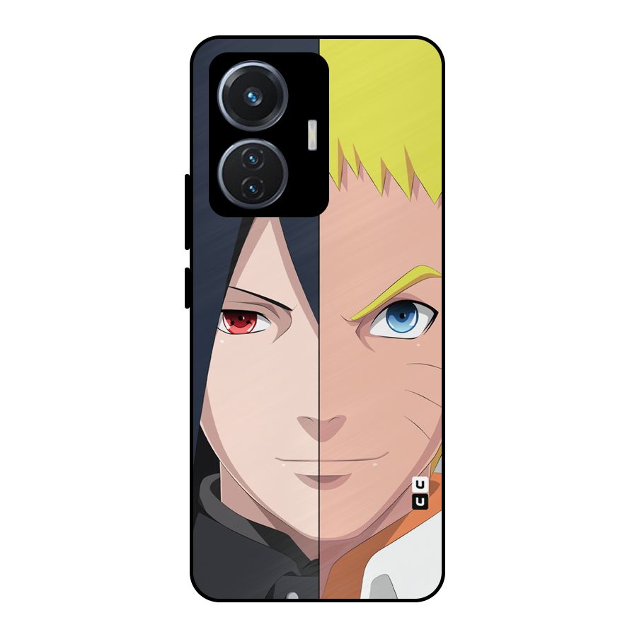 Naruto and Sasuke Metal Back Case for iQOO Z6 44W