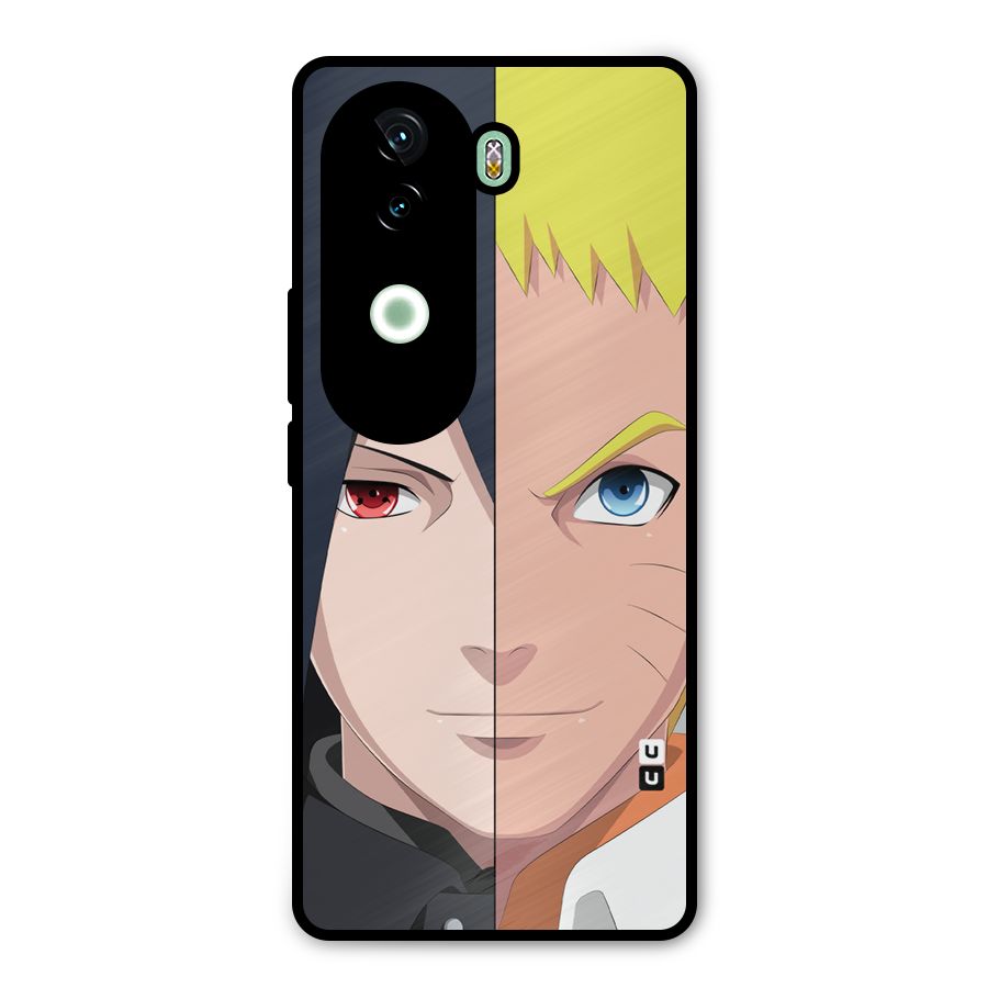 Naruto and Sasuke Metal Back Case for iQOO Z9s