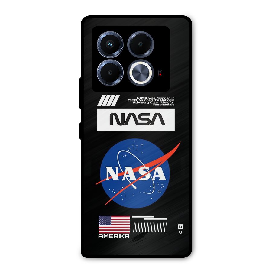 Nasa Zone Metal Back Case for Infinix Note 40 5G