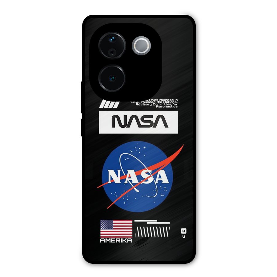 Nasa Zone Metal Back Case for Vivo T3 Pro