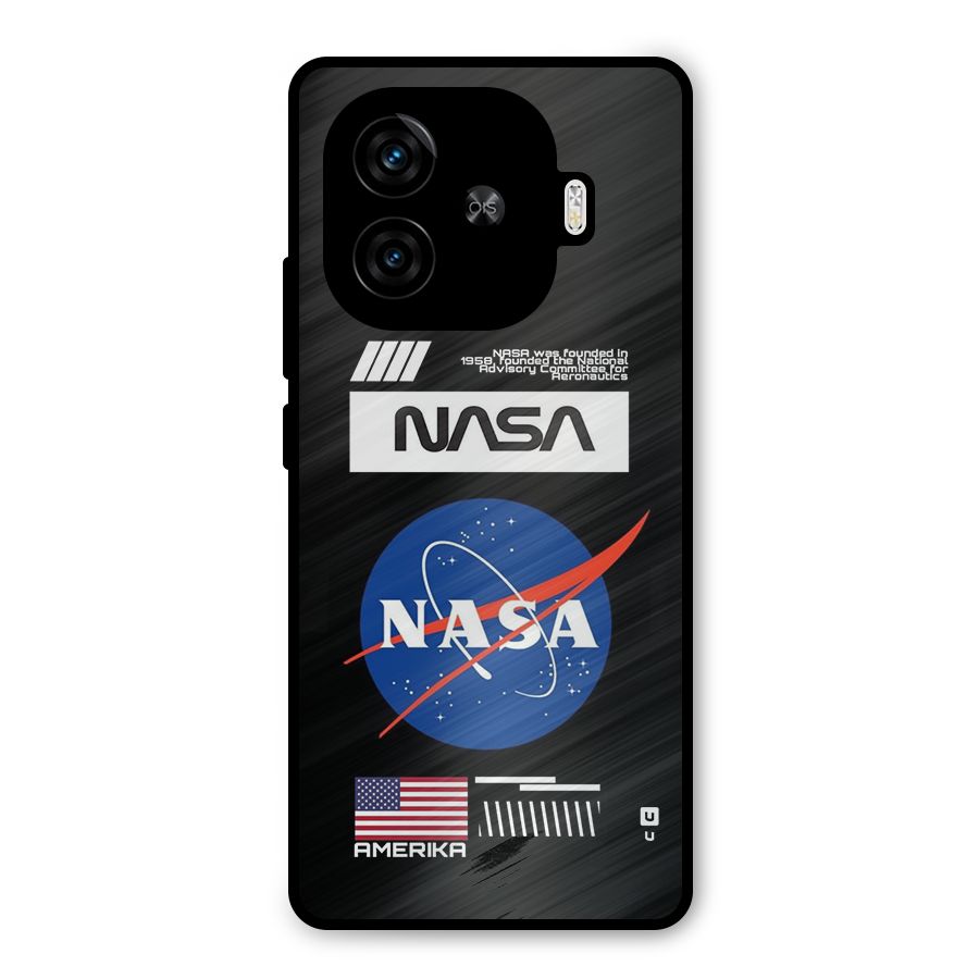Nasa Zone Metal Back Case for iQOO Z9 Turbo