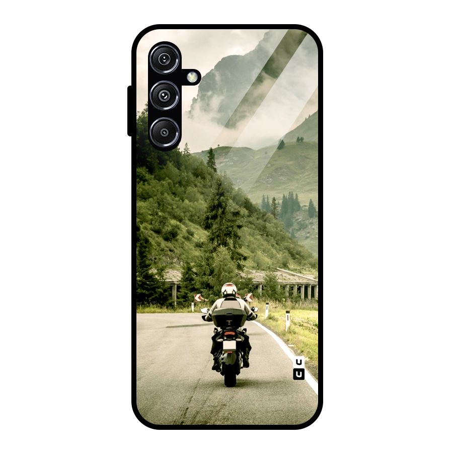 Nature Bike Glass Back Case for Galaxy M34 5G