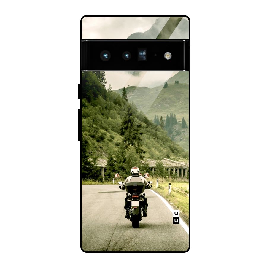 Nature Bike Glass Back Case for Google Pixel 6 Pro