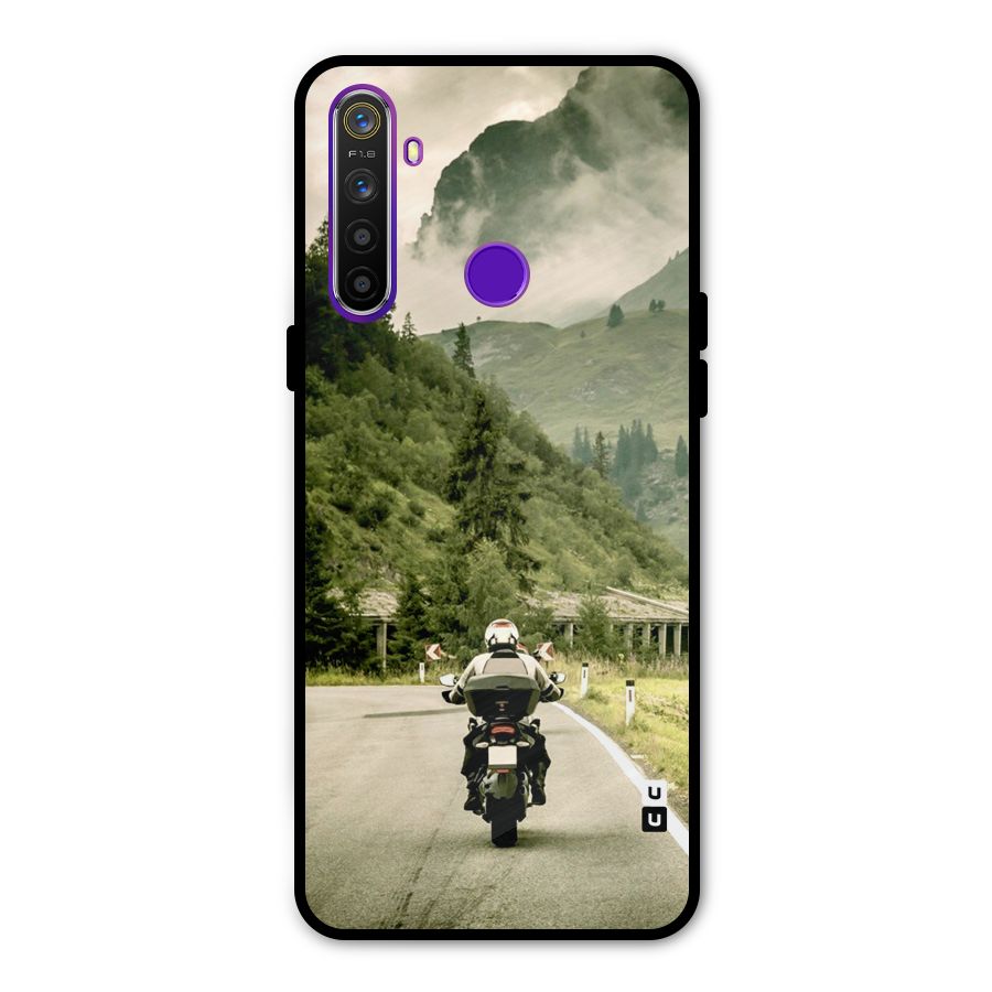 Nature Bike Glass Back Case for Realme 5s