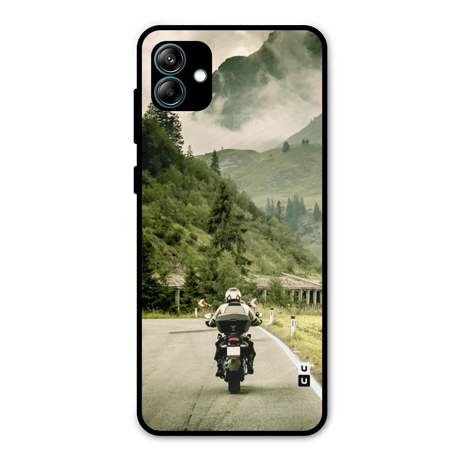 Nature Bike Metal Back Case for Galaxy A04