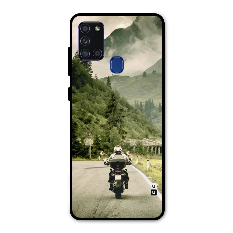 Nature Bike Metal Back Case for Galaxy A21s