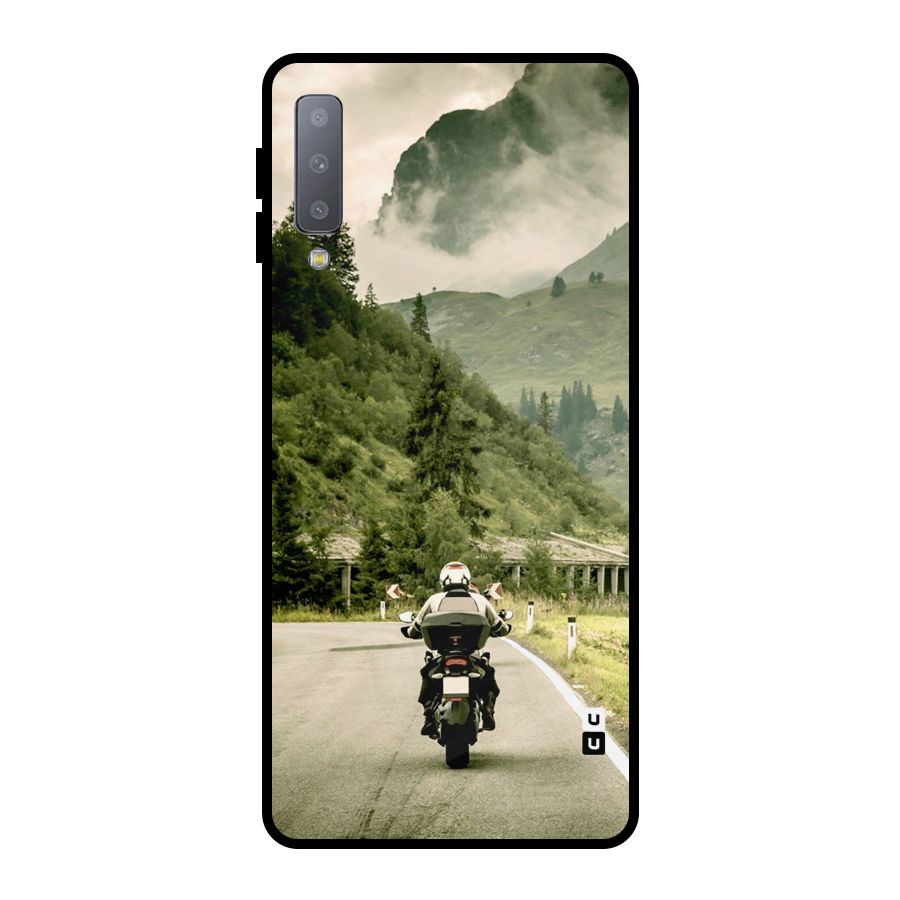 Nature Bike Metal Back Case for Galaxy A7 (2018)
