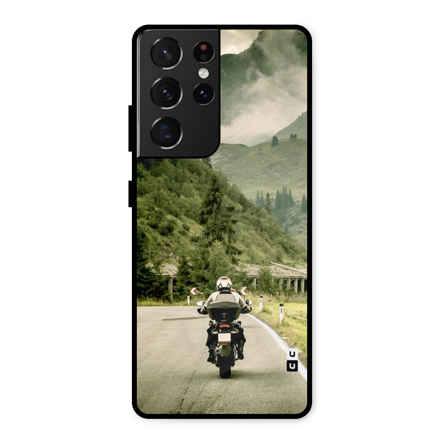 Nature Bike Metal Back Case for Galaxy S21 Ultra 5G