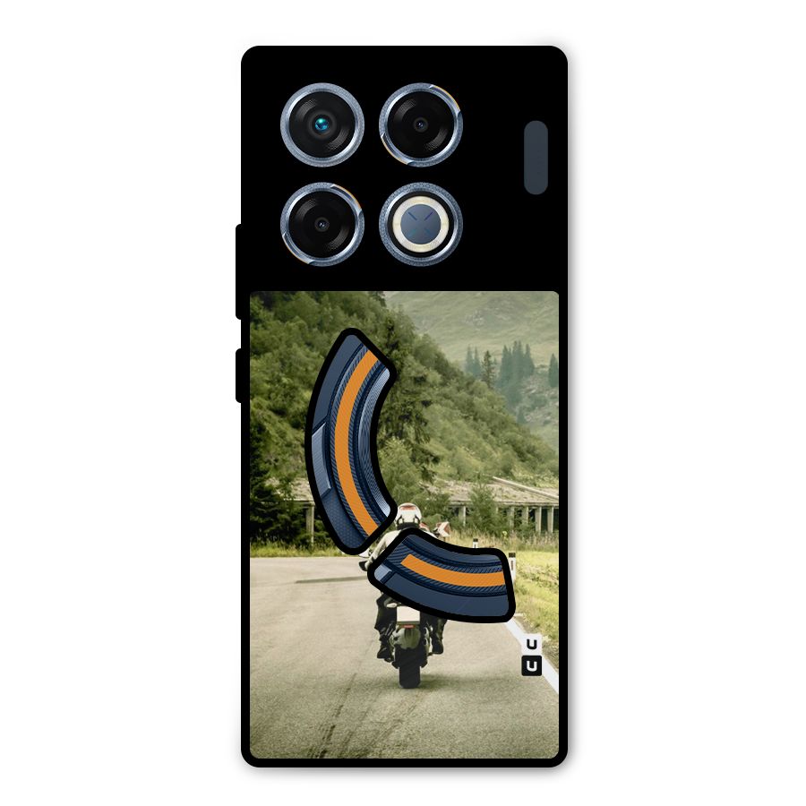 Nature Bike Metal Back Case for Infinix GT 20 Pro