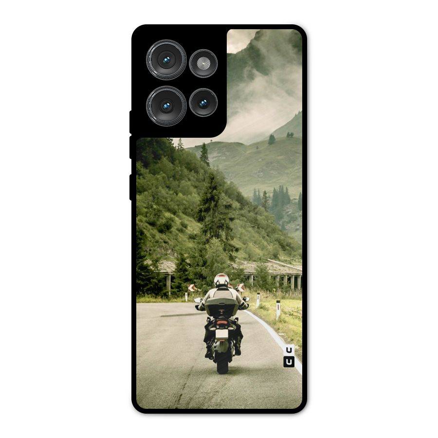 Nature Bike Metal Back Case for Motorola Edge 50