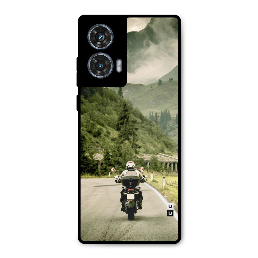 Nature Bike Metal Back Case for Motorola Edge 50 Fusion