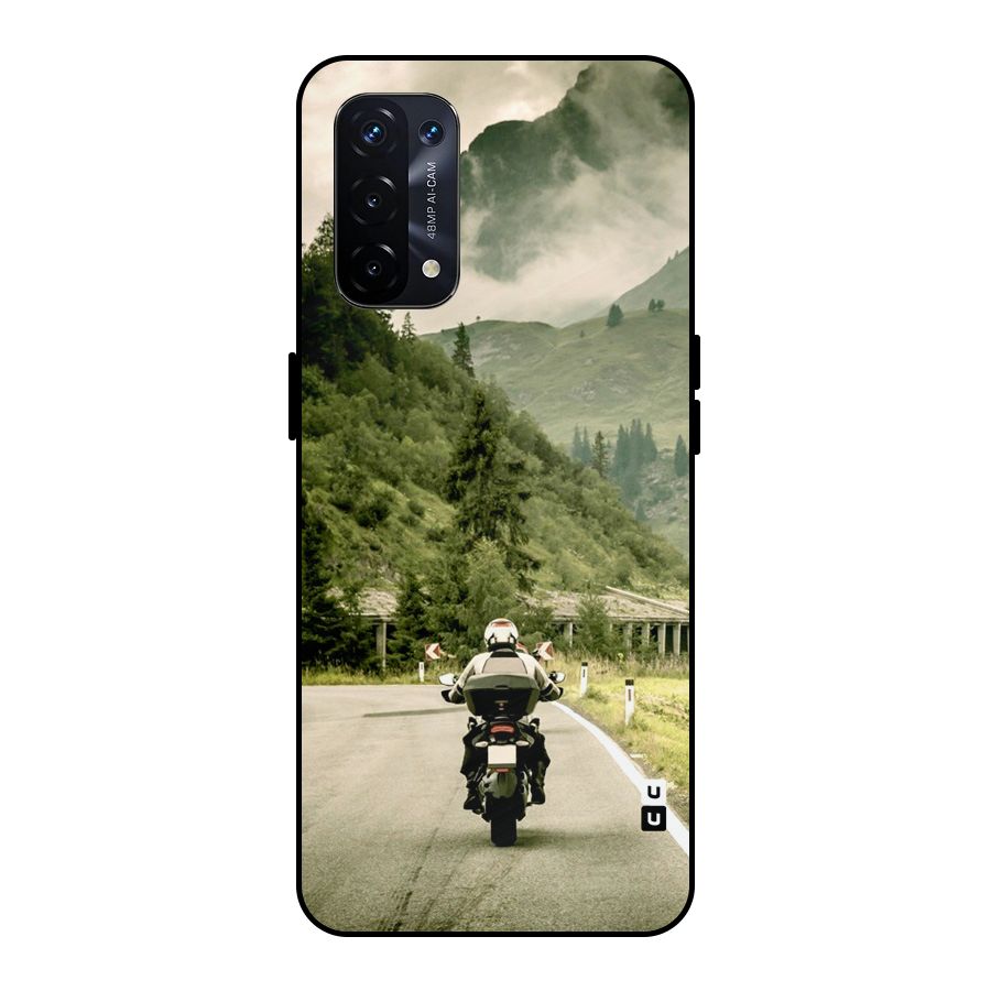 Nature Bike Metal Back Case for Oppo A74 5G