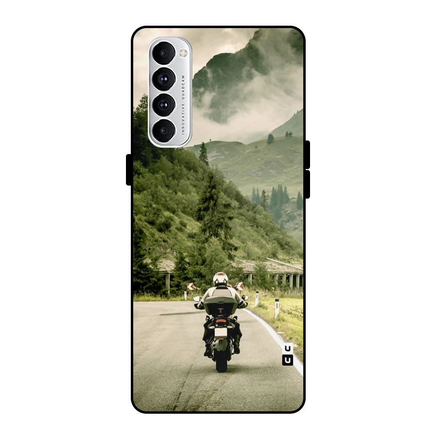 Nature Bike Metal Back Case for Oppo Reno4 Pro