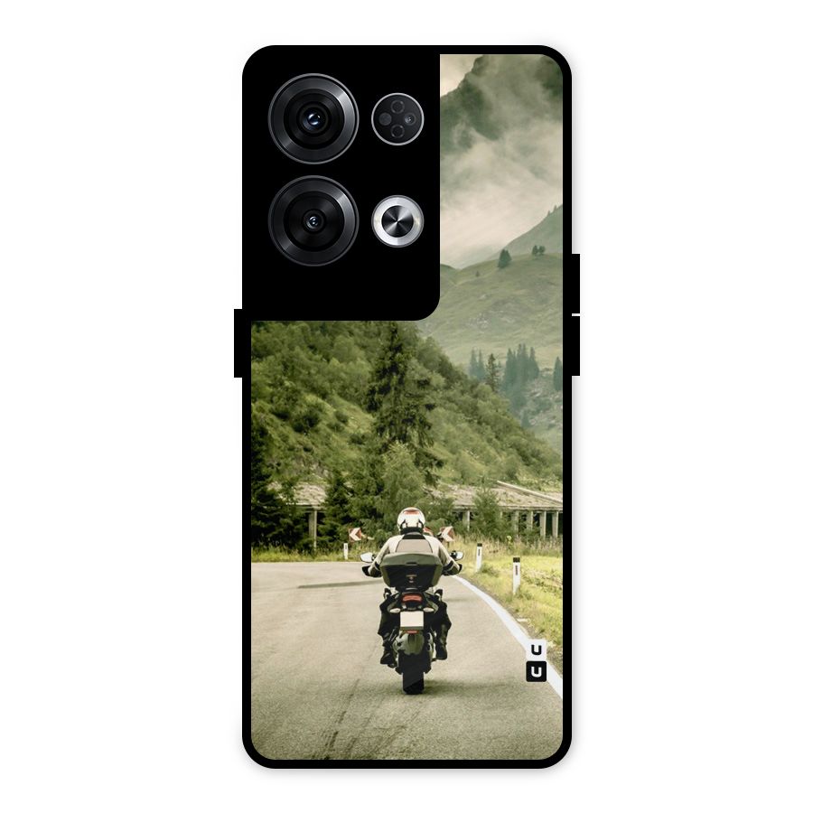 Nature Bike Metal Back Case for Oppo Reno8 Pro 5G