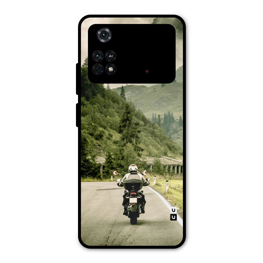 Nature Bike Metal Back Case for Poco M4 Pro 4G