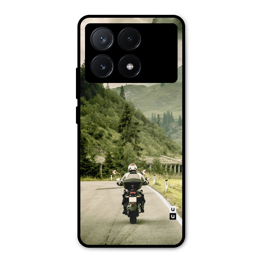 Nature Bike Metal Back Case for Poco X6 Pro