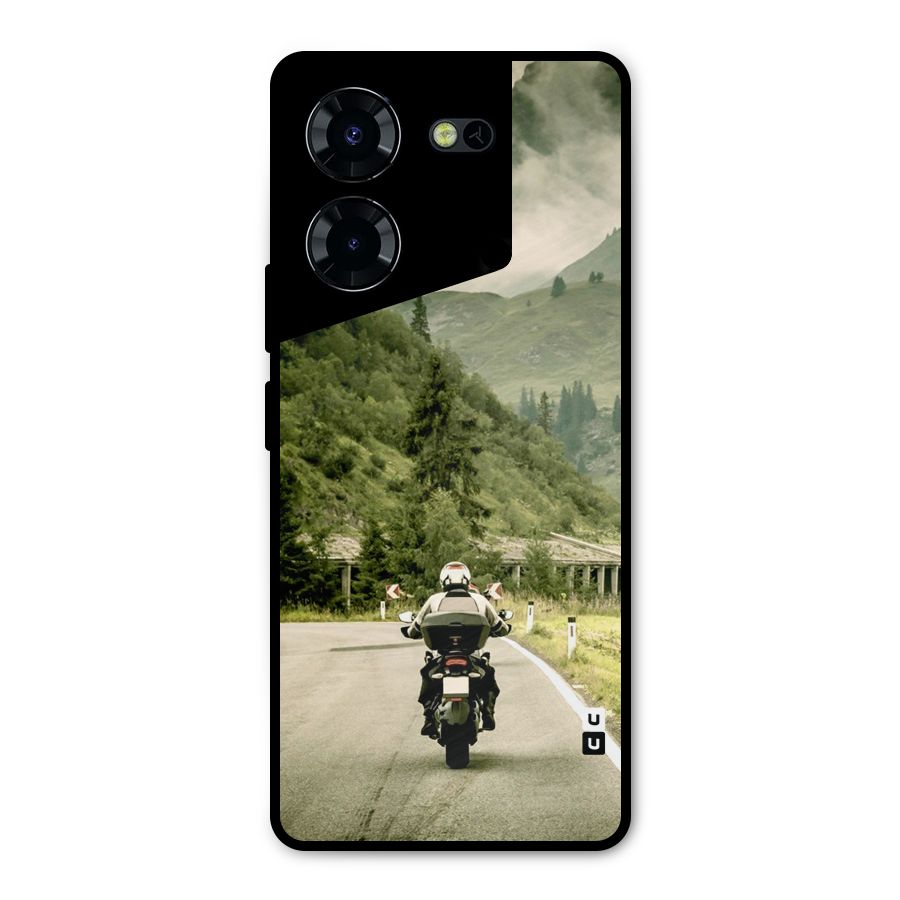 Nature Bike Metal Back Case for Tecno Pova 5 Pro 5G