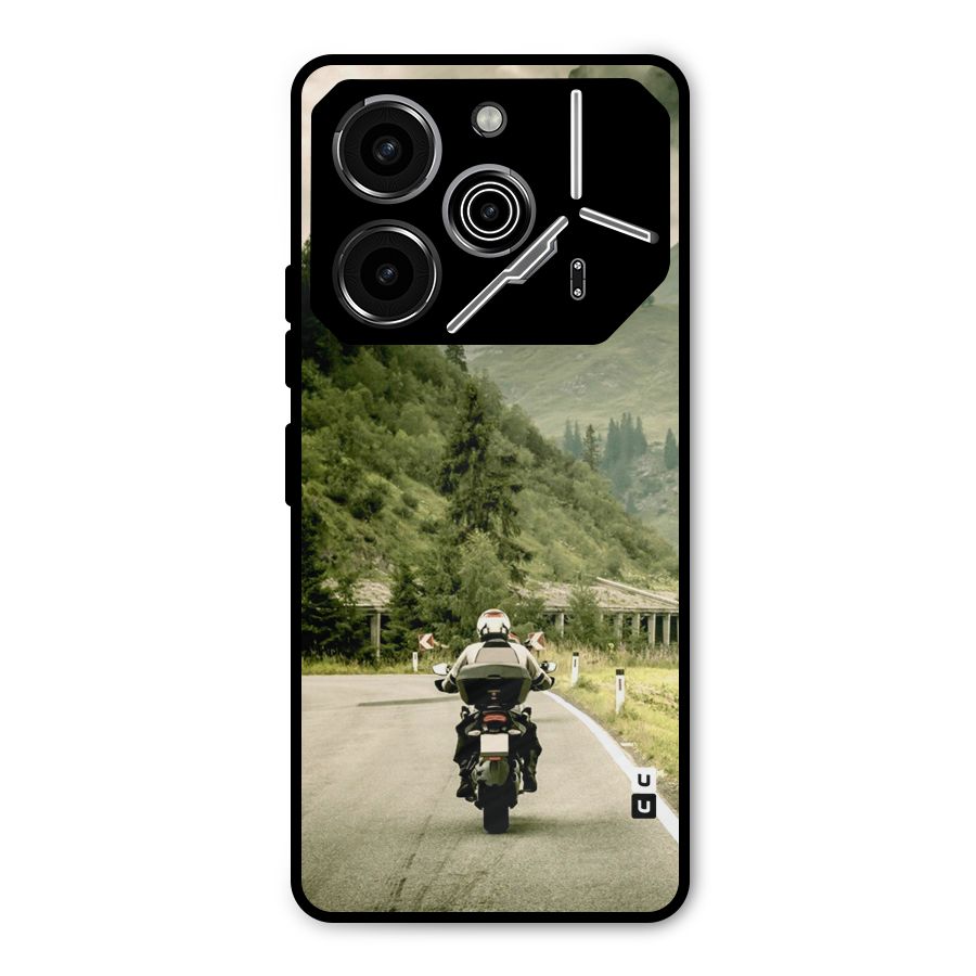 Nature Bike Metal Back Case for Tecno Pova 6 Pro