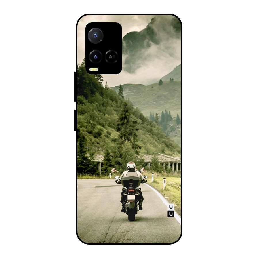 Nature Bike Metal Back Case for Vivo Y21A