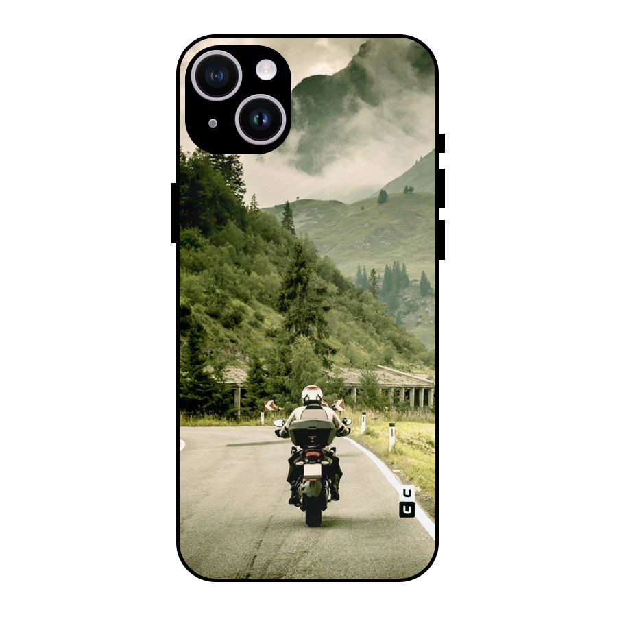 Nature Bike Metal Back Case for iPhone 14 Plus