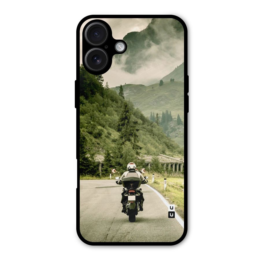 Nature Bike Metal Back Case for iPhone 16 Plus