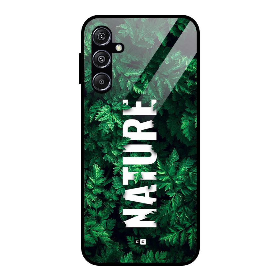 Nature Leaves Glass Back Case for Galaxy M34 5G