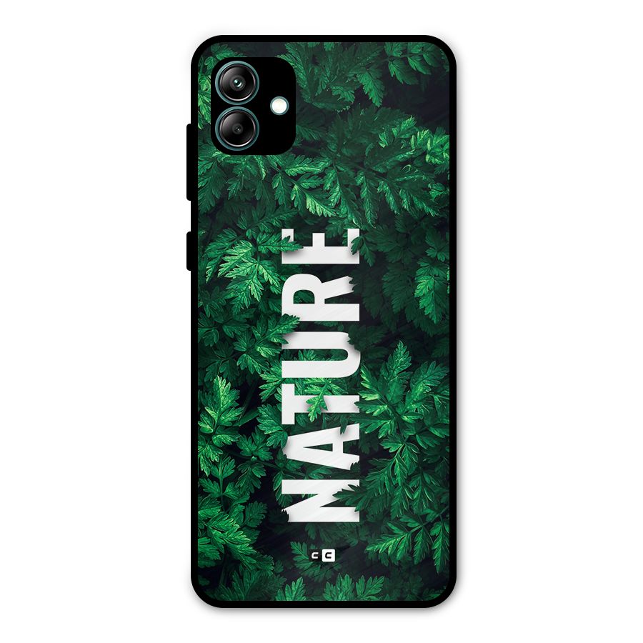 Nature Leaves Metal Back Case for Galaxy A04