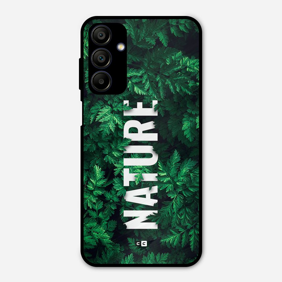 Nature Leaves Metal Back Case for Galaxy A15 5G