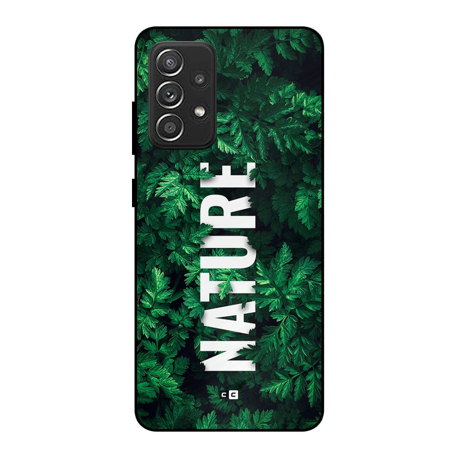Nature Leaves Metal Back Case for Galaxy A52s 5G
