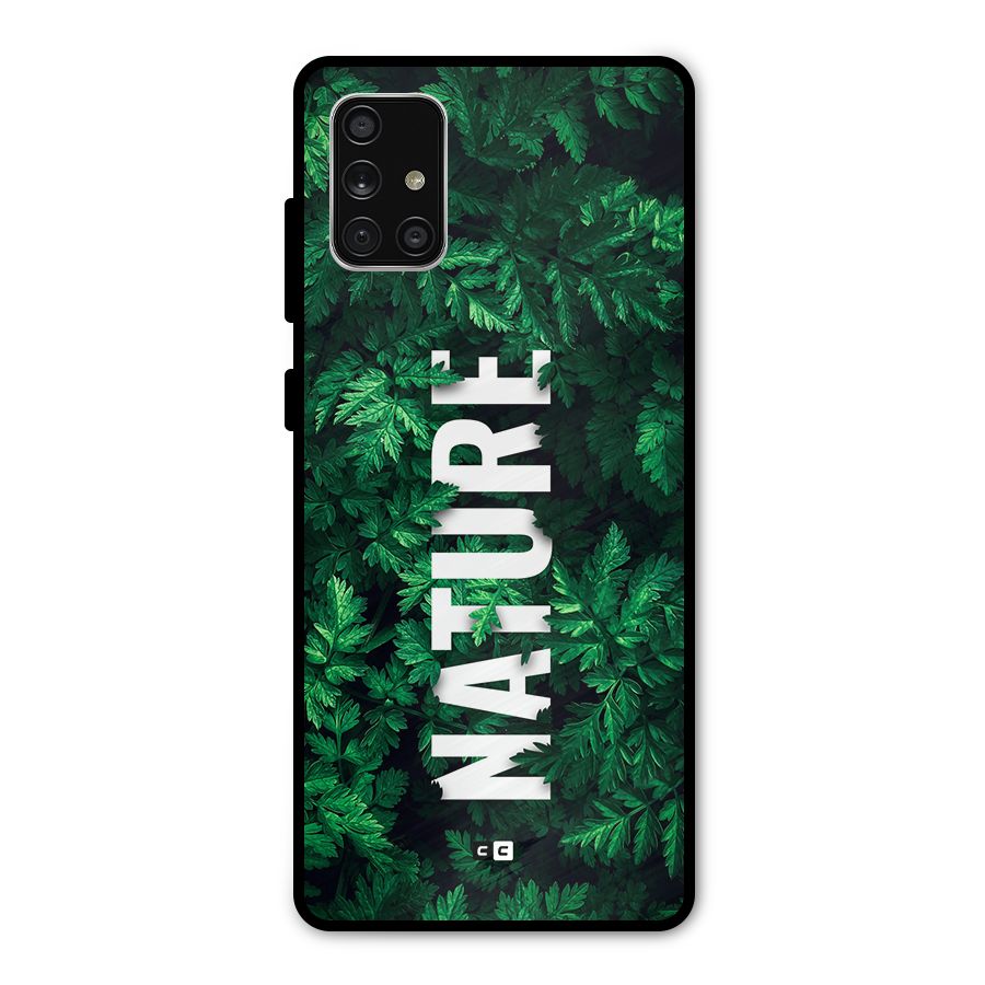 Nature Leaves Metal Back Case for Galaxy A71