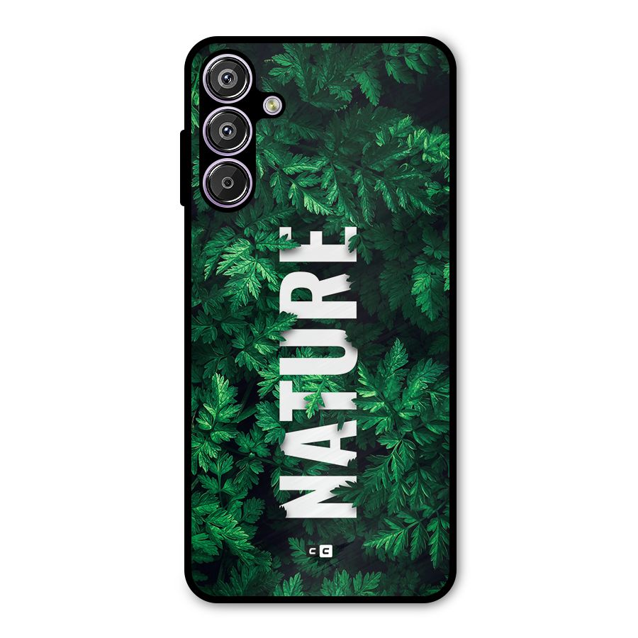 Nature Leaves Metal Back Case for Galaxy M15