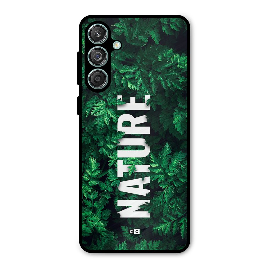Nature Leaves Metal Back Case for Galaxy M55 5G
